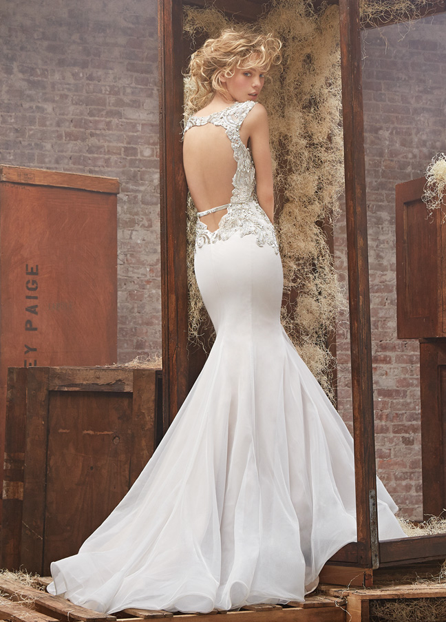 hayley-paige-bridal-fit-to-flare-gown-encrusted-beaded-deep-v-neckline-cap-sleeve-open-back-crystal-belt-6463_zm