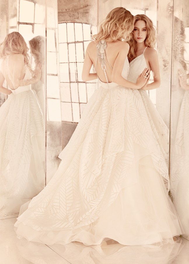 hayley-paige-bridal-geometric-organza-draped-v-neck-bodice-moroccan-beaded-full-tiered-tulle-underlay-6550_zm