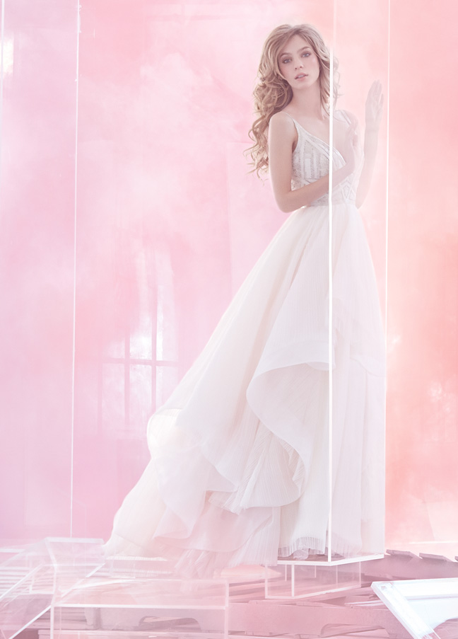 hayley-paige-bridal-ivory-pleated-english-net-ball-v-neck-ballerina-geometric-art-deco-beading-layered-6512_zm