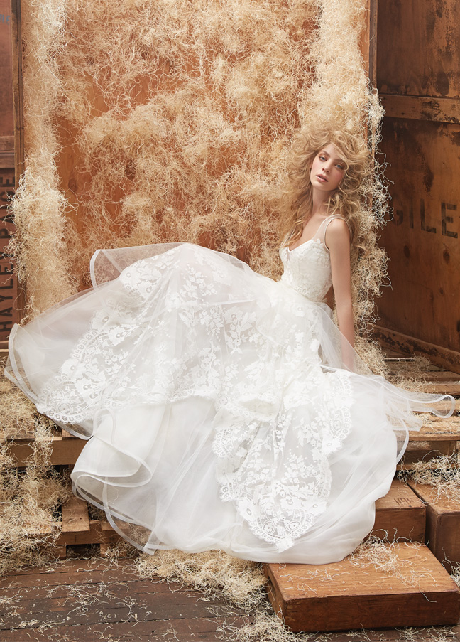 hayley-paige-bridal-lace-mini-dress-v-illusion-neckline-layered-tulle-chapel-train-6458_zm