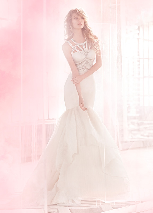hayley-paige-bridal-silk-stretch-satin-fit-flare-elongated-cut-out-scoop-full-tiers-pleated-english-organza-6513_zm