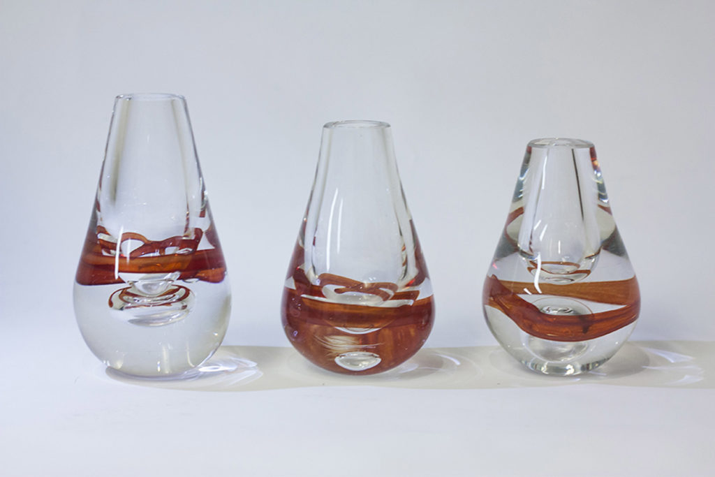 Blown glass vases
