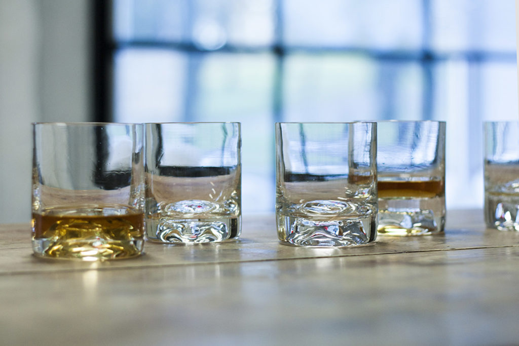 whiskey glass set hand made glass